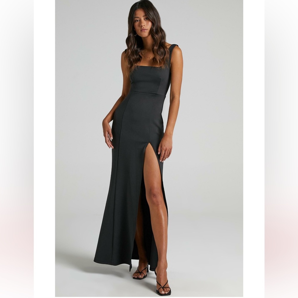 Showpo Black maxi dress